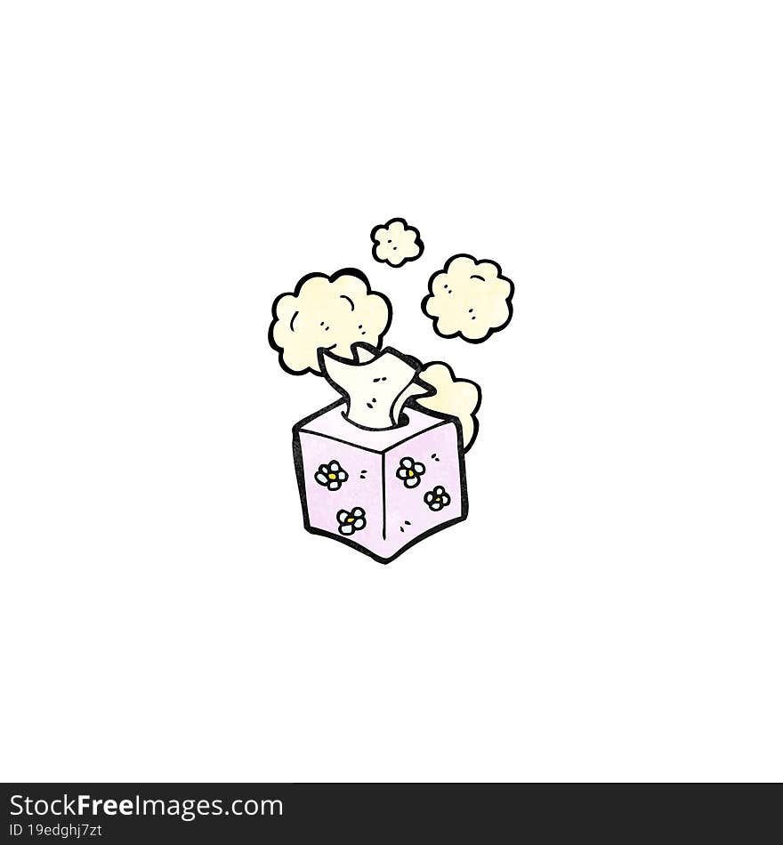 box of tissues cartoon