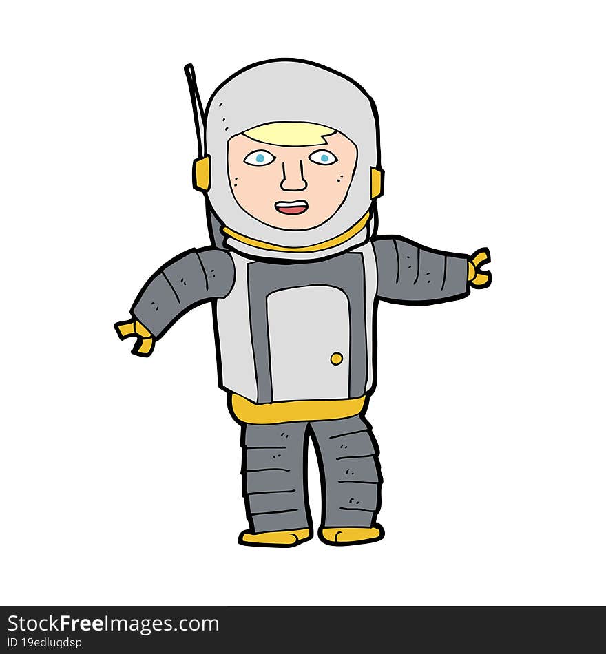 Cartoon Astronaut