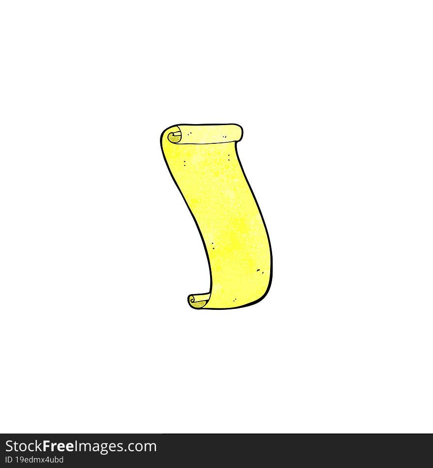 decorative scroll banner cartoon