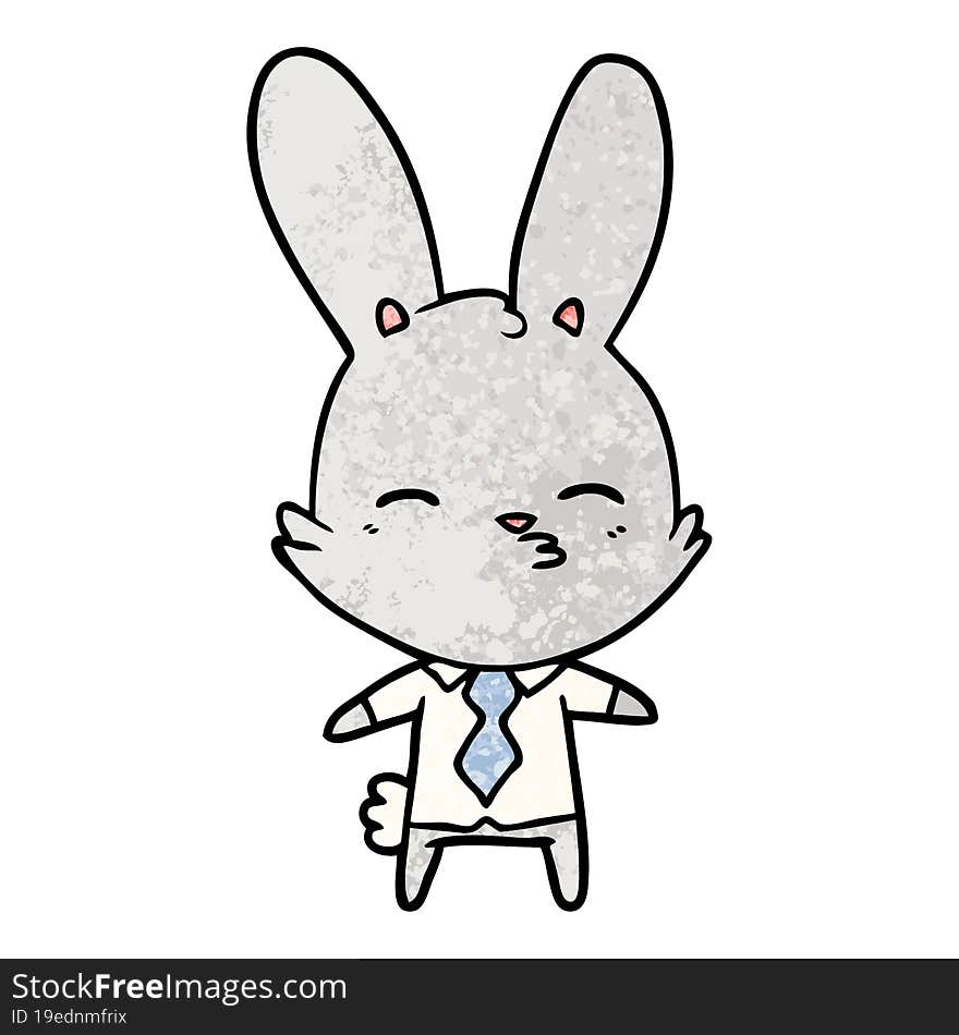 curious bunny cartoon. curious bunny cartoon