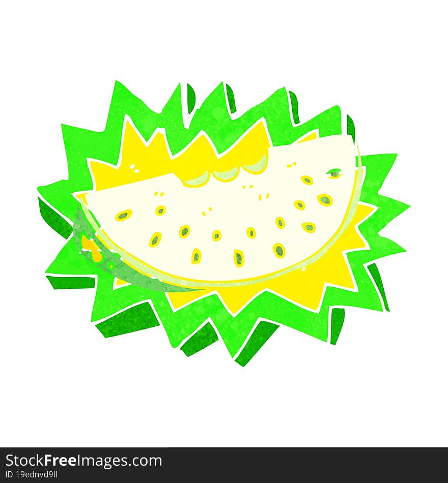 cartoon melon slice