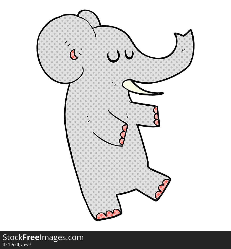 cartoon dancing elephant