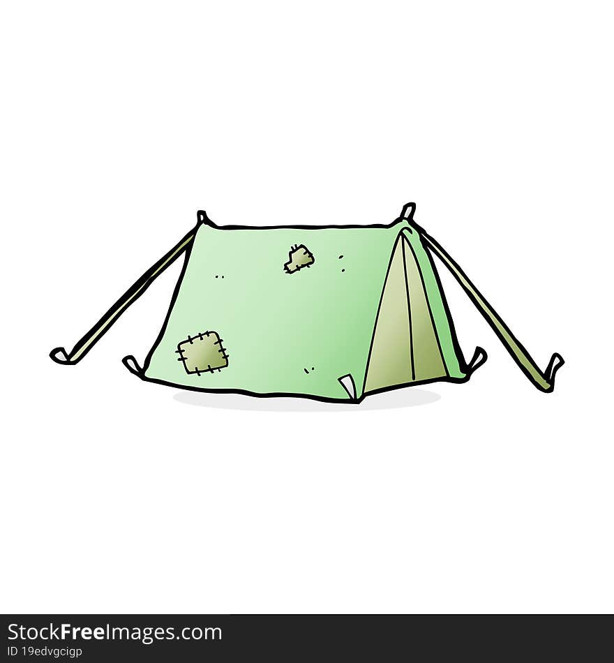 cartoon traditional tent