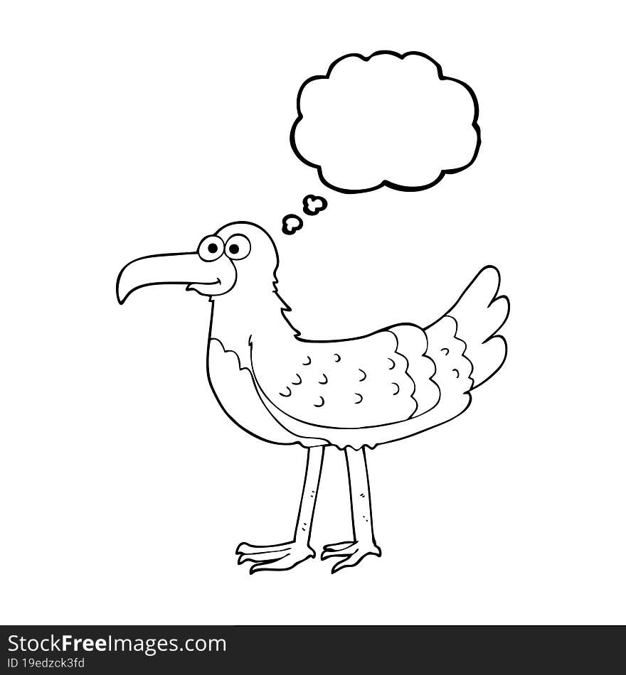 Thought Bubble Cartoon Seagull