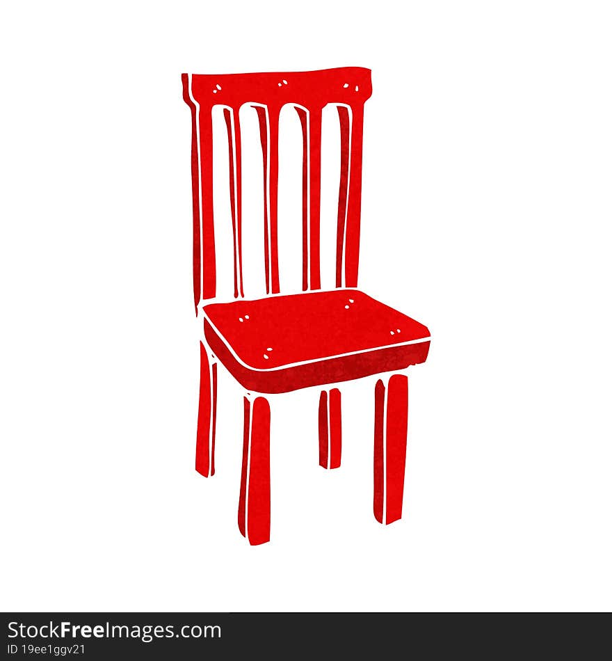 cartoon wooden chair