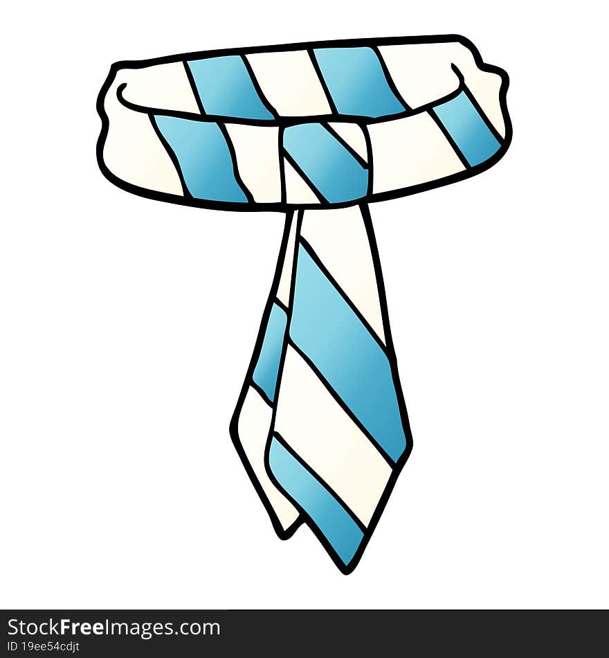 Cartoon Doodle Office Tie