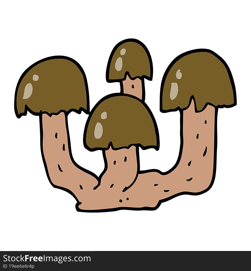 cartoon mushrooms