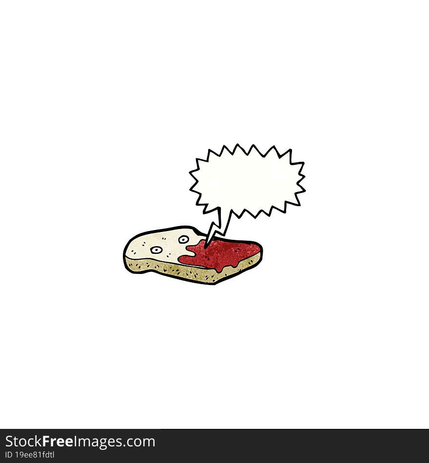 sliced bread cartoon character