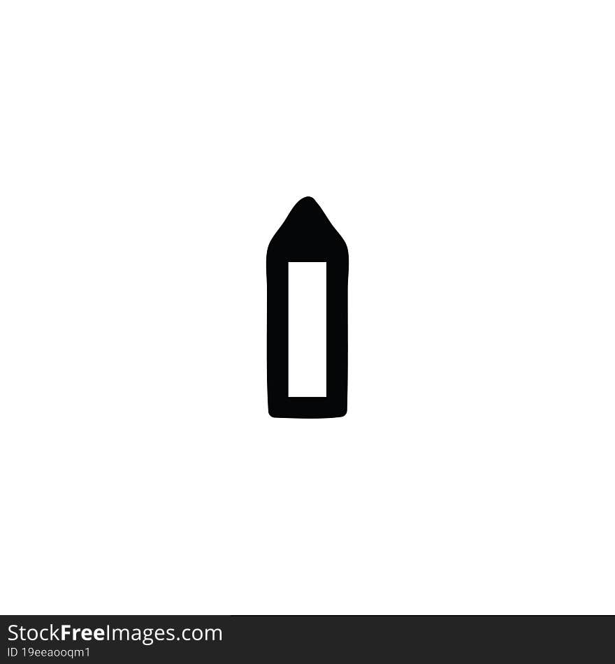 simple pencil icon symbol