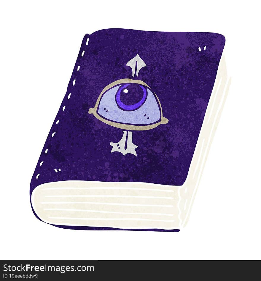 cartoon magic spell book