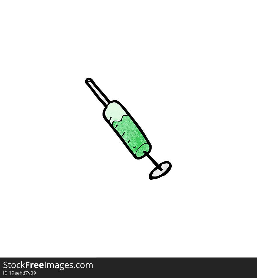 Cartoon Drugs Syringe