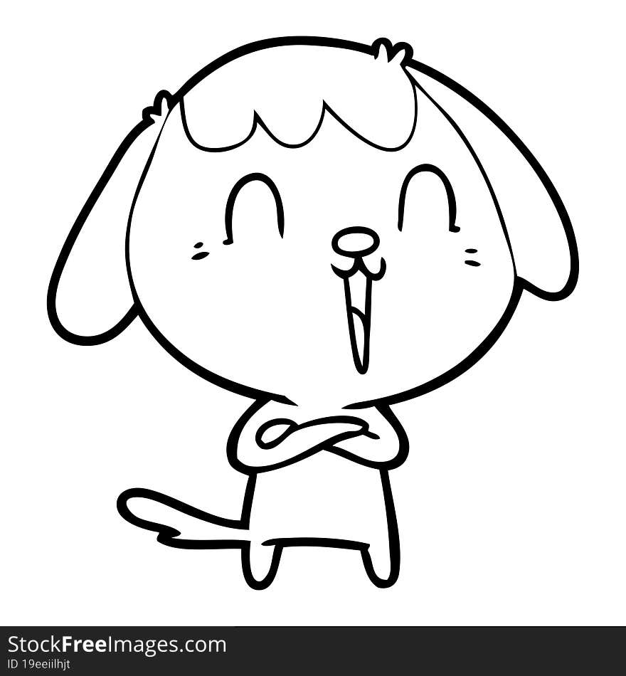 cute cartoon dog. cute cartoon dog