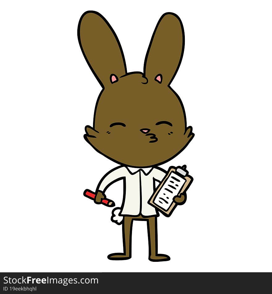 office bunny cartoon. office bunny cartoon