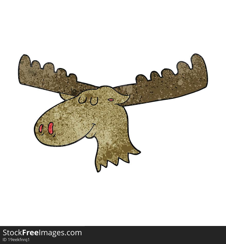 Textured Cartoon Moose