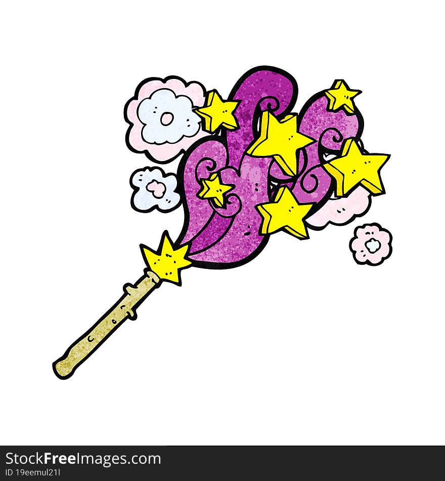 cartoon magic wand