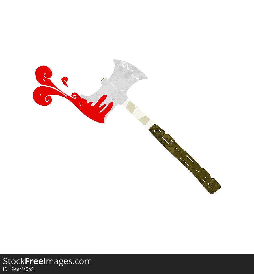 cartoon double sided axe