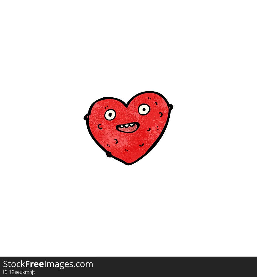 Crazy Heart Cartoon Character