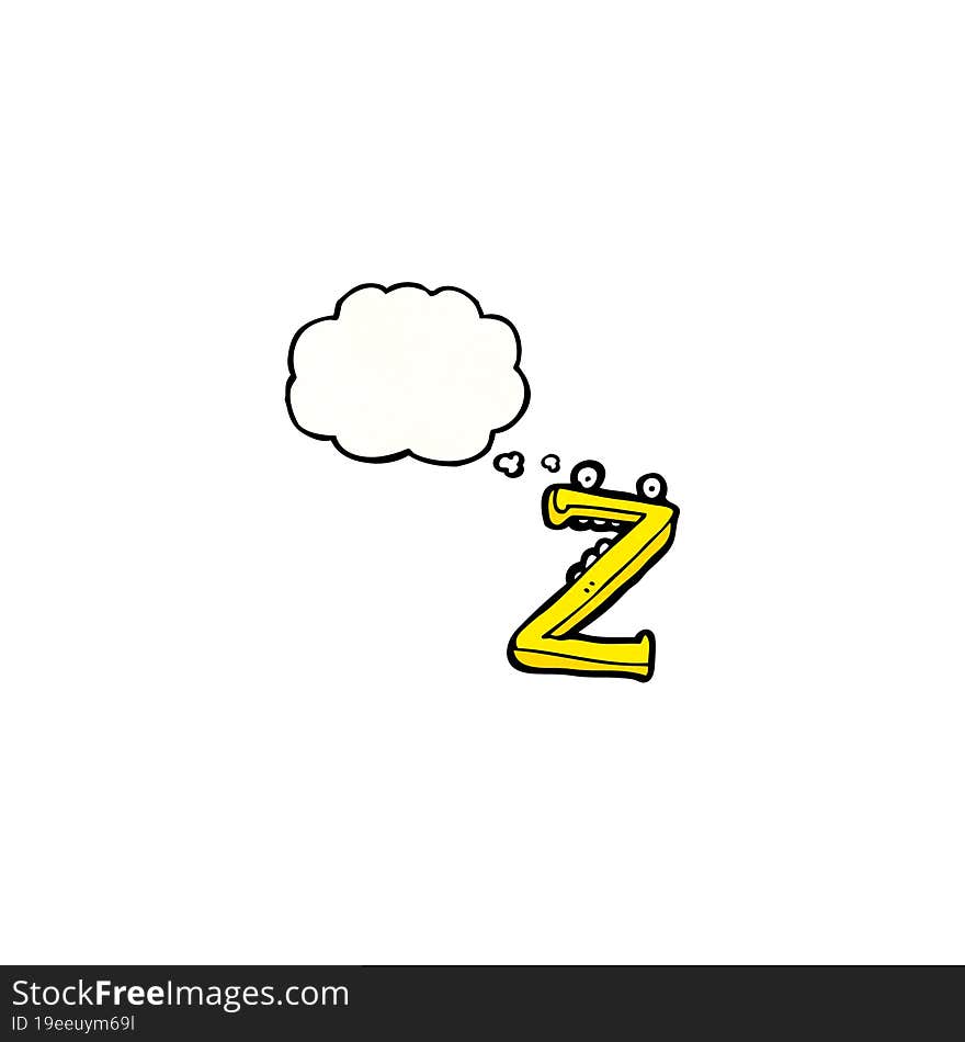 cartoon letter z