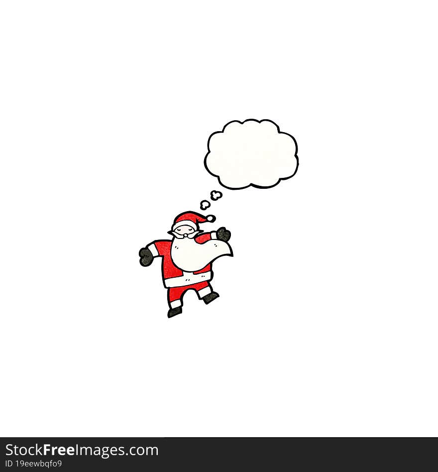 dancing santa cartoon