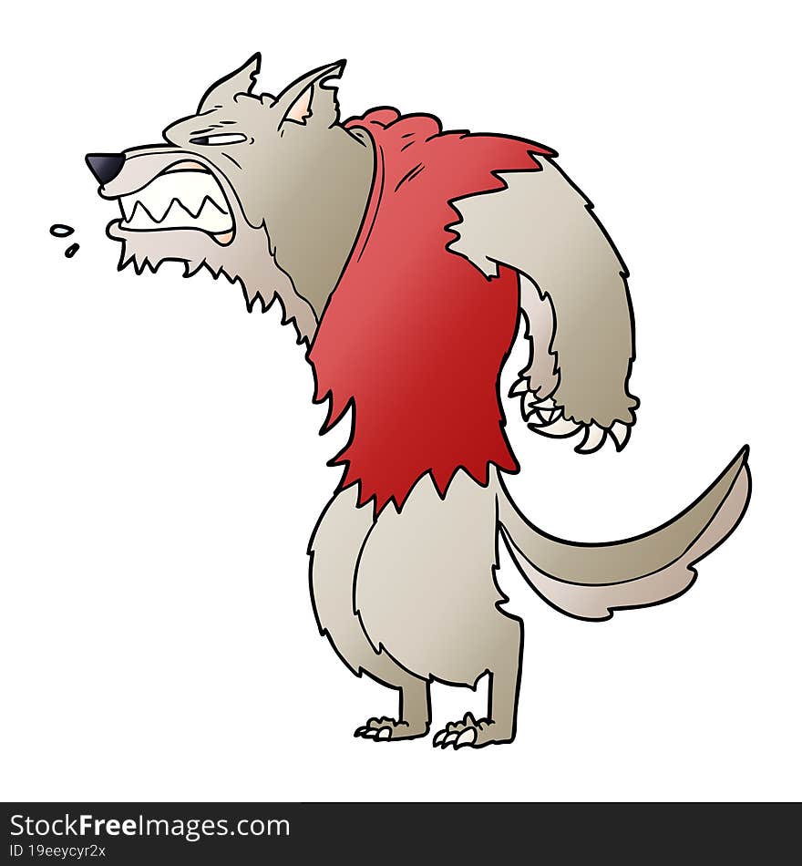 angry werewolf cartoon. angry werewolf cartoon