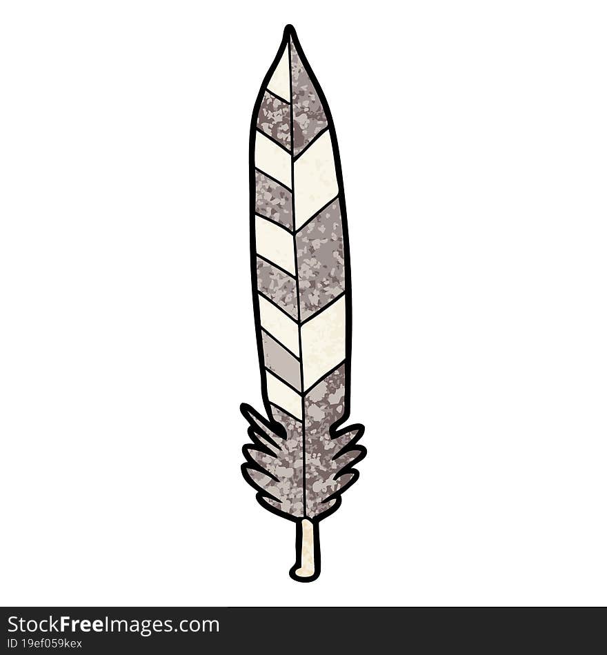 cartoon feather. cartoon feather