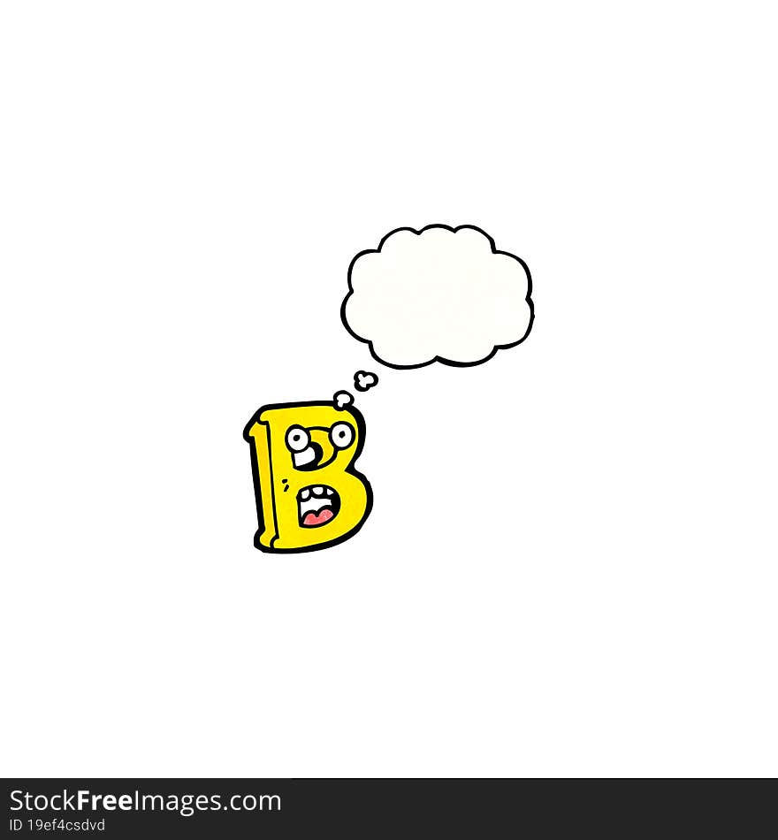 cartoon letter b