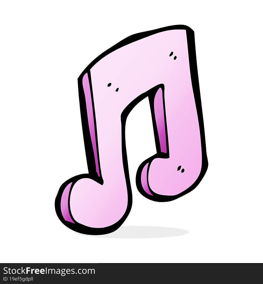 cartoon musical note