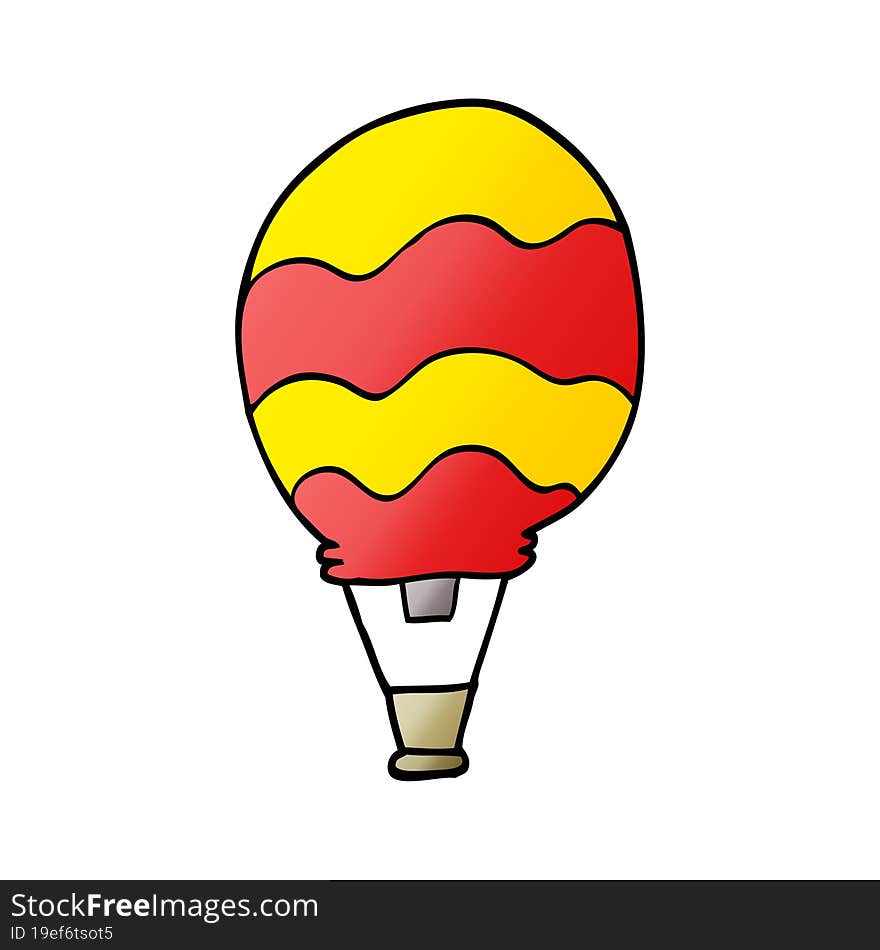 Cartoon Doodle Of A Hot Air Balloon