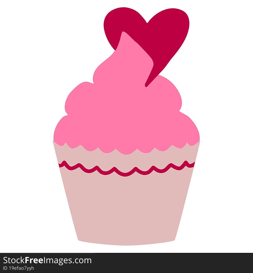 valentine cup cake