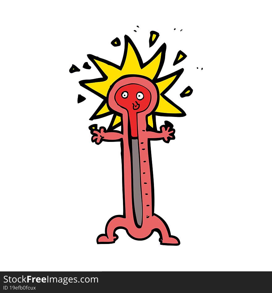 Cartoon Thermometer