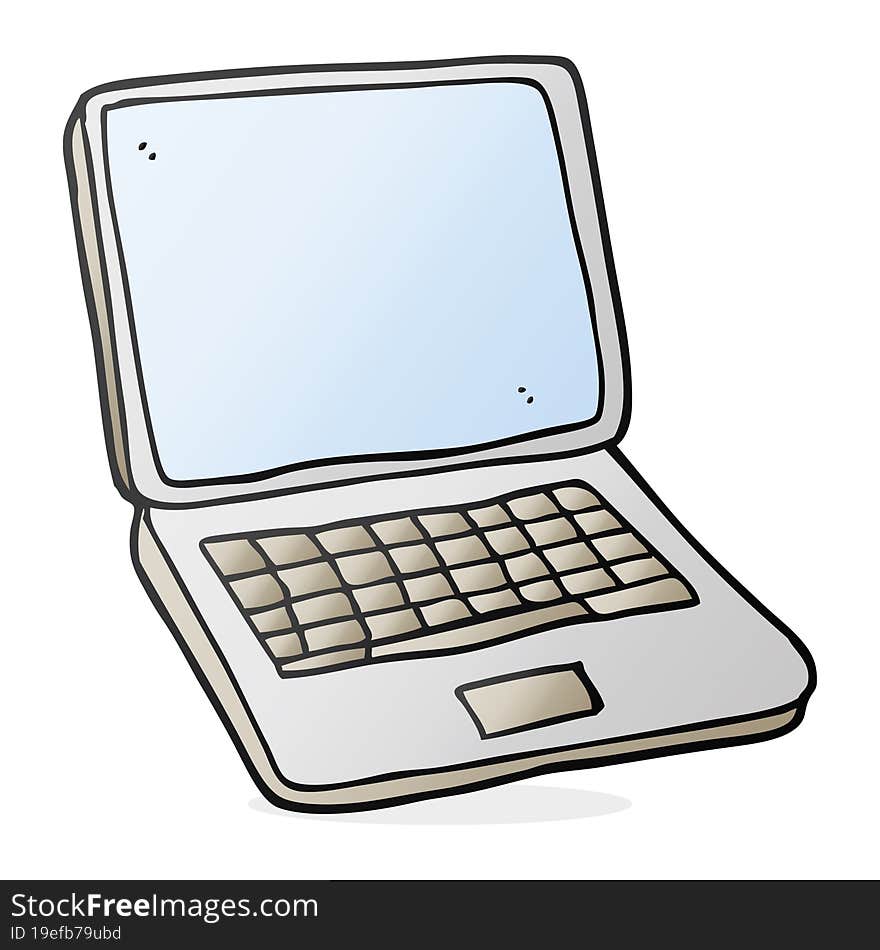 Cartoon Laptop Computer