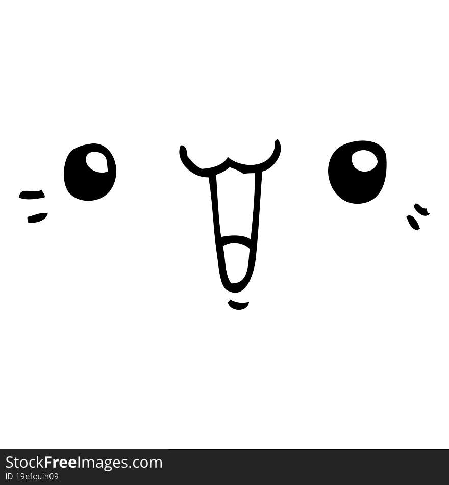 happy cartoon face