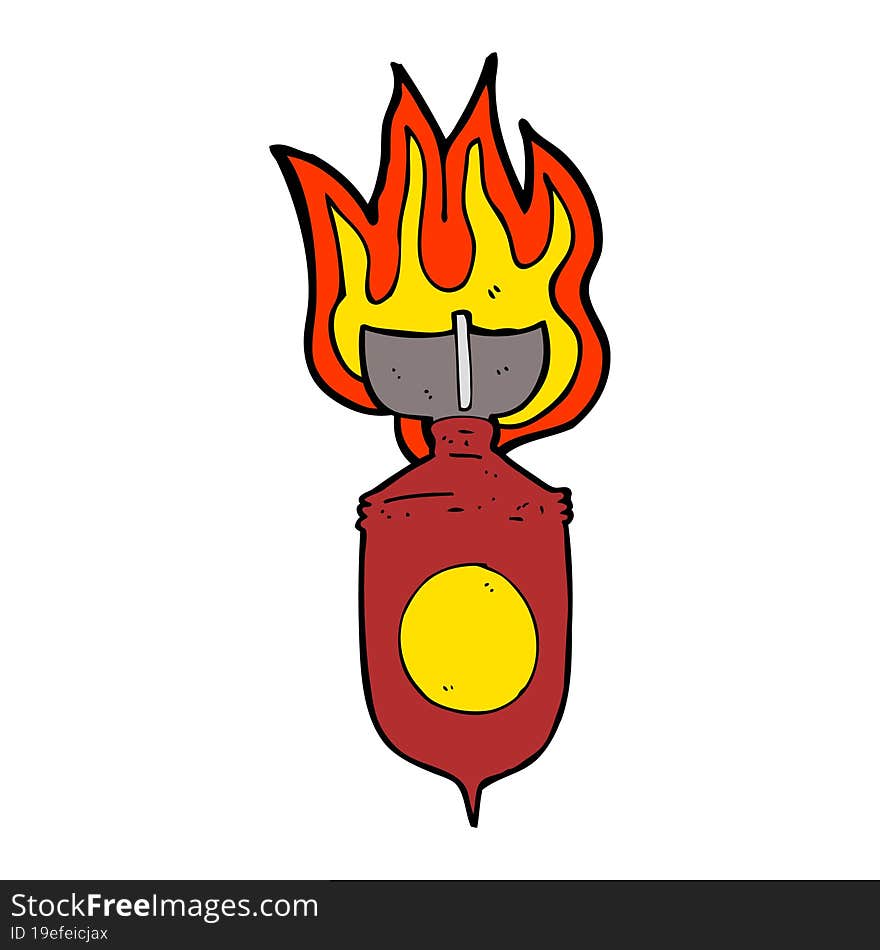 cartoon burning bomb