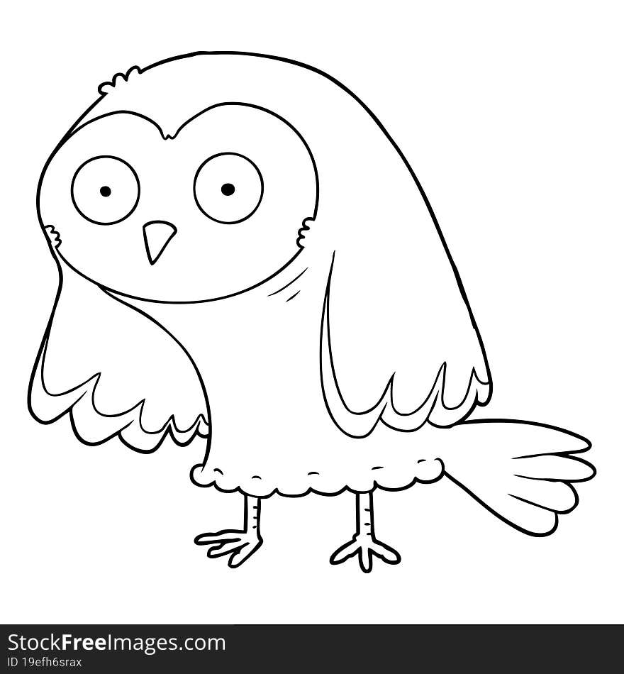 cartoon owl. cartoon owl