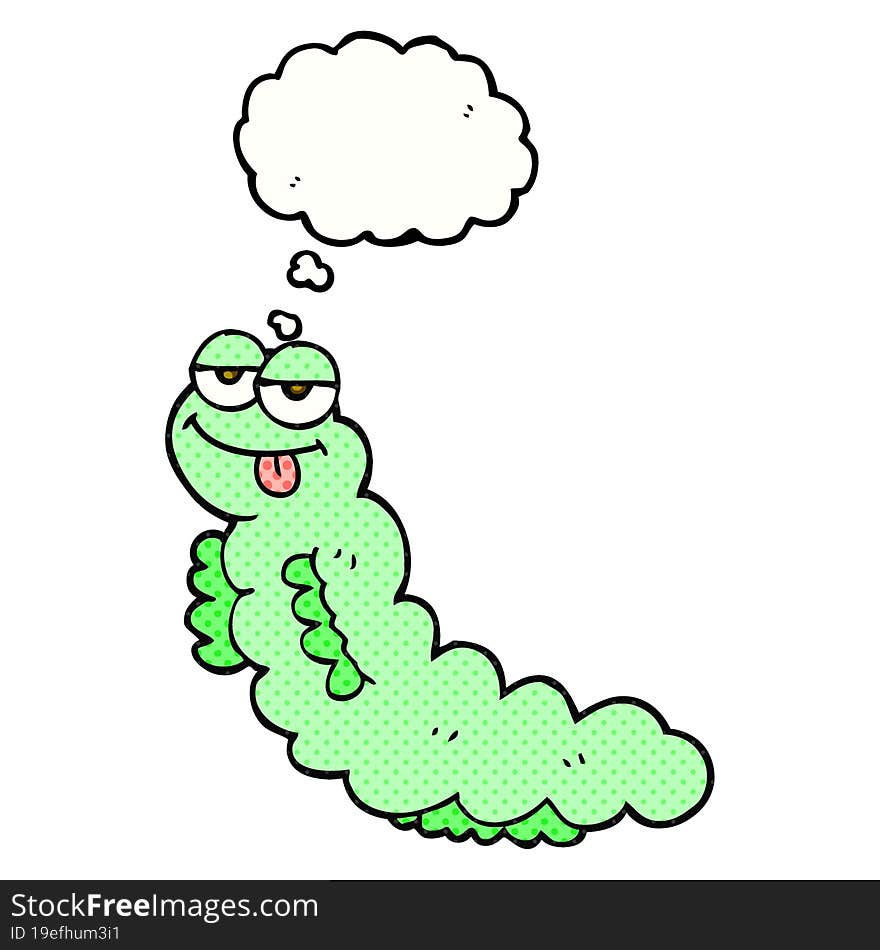 Thought Bubble Cartoon Caterpillar