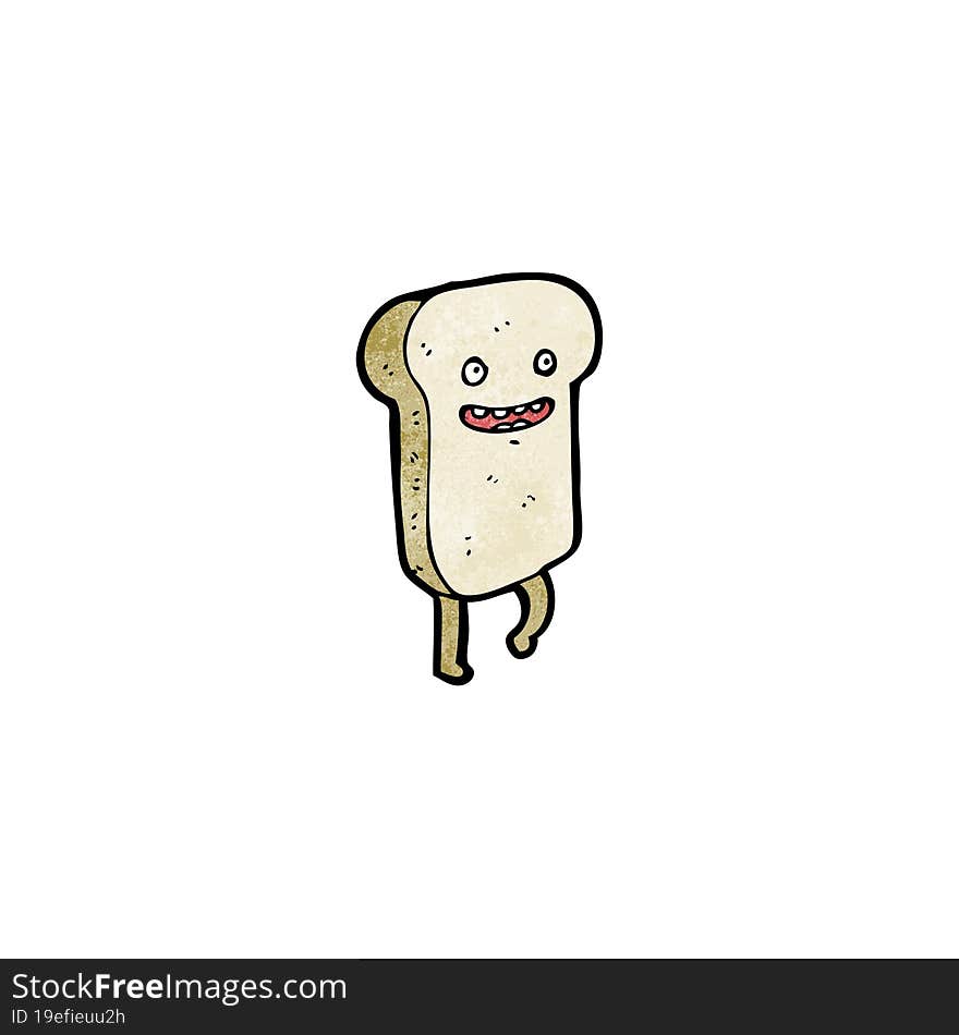 sliced bread cartoon character