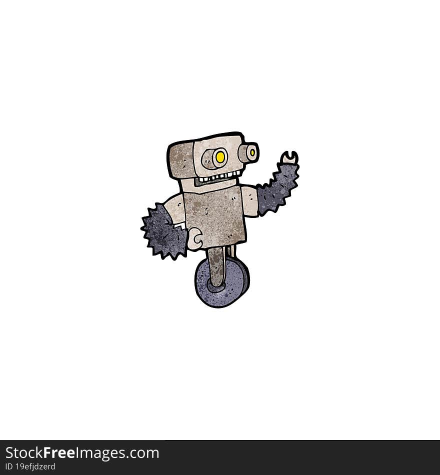 cartoon old robot