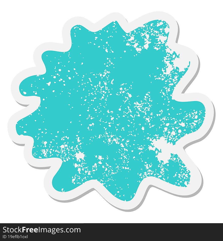 expressive shape blob grunge sticker