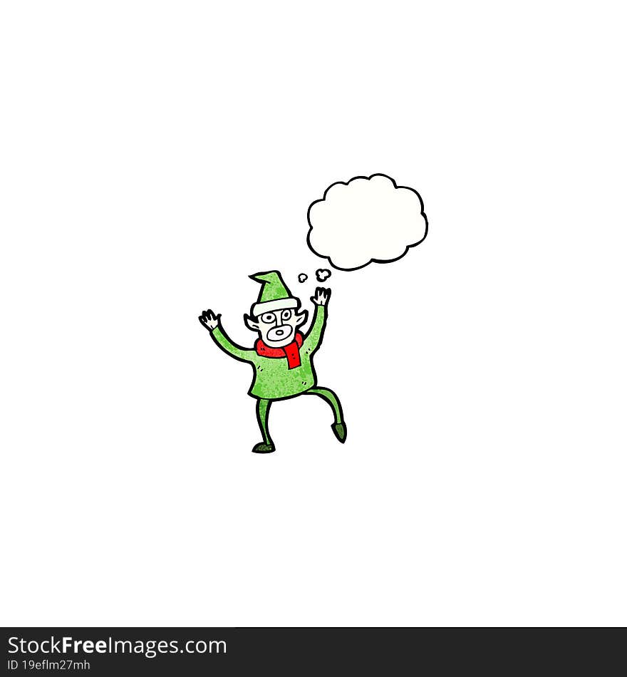 cartoon christmas elf