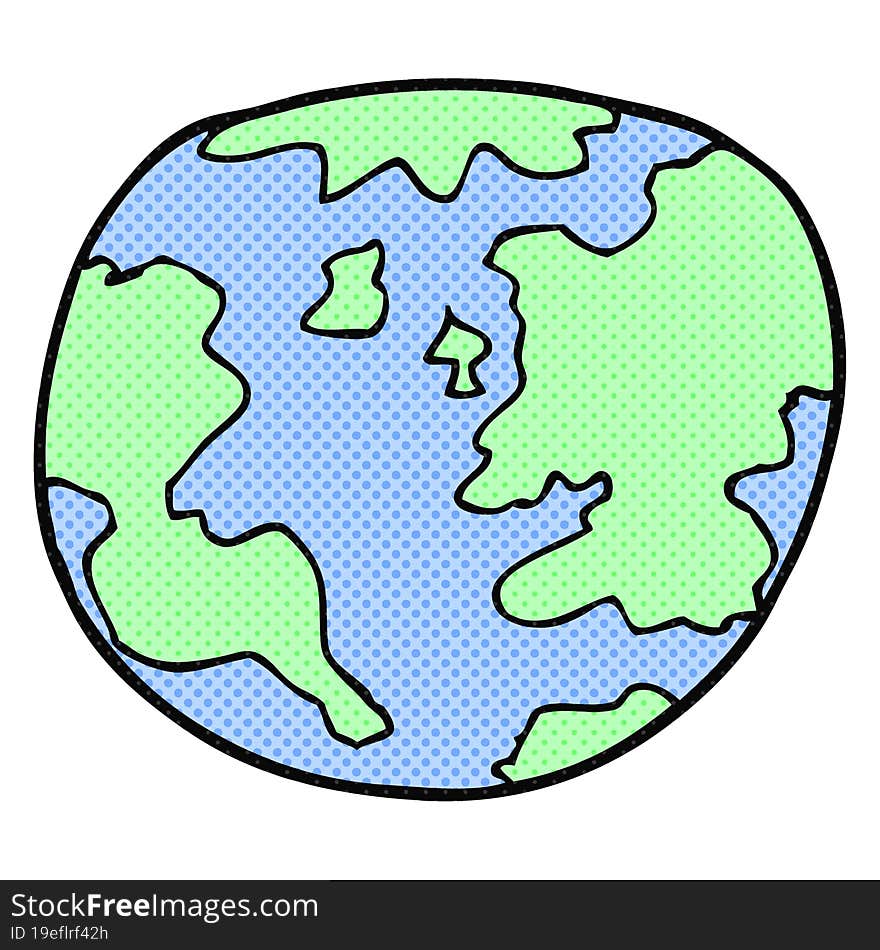 cartoon planet earth