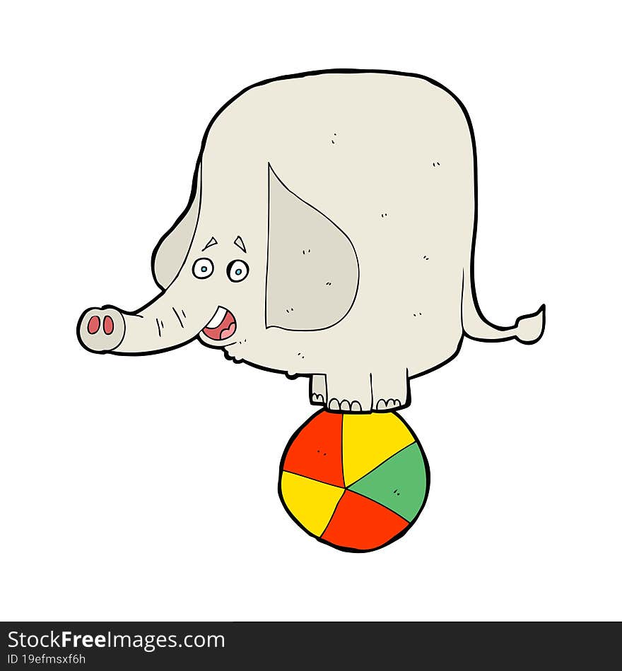 cartoon circus elephant