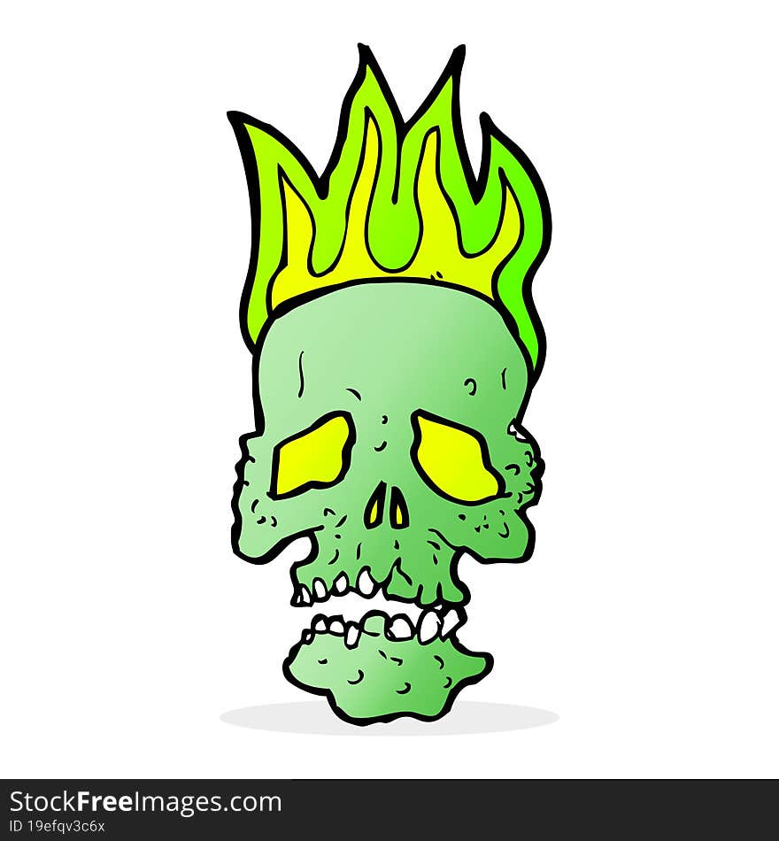 cartoon skull