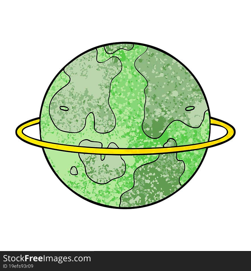 cartoon alien planet. cartoon alien planet