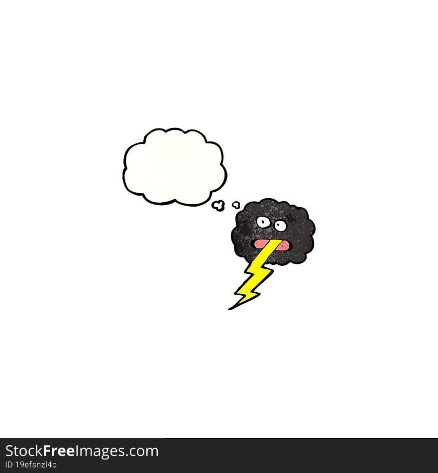 cartoon thundercloud