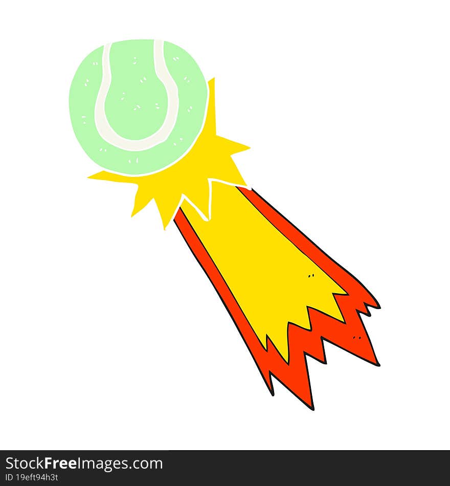 flat color illustration of tennis ball serve. flat color illustration of tennis ball serve