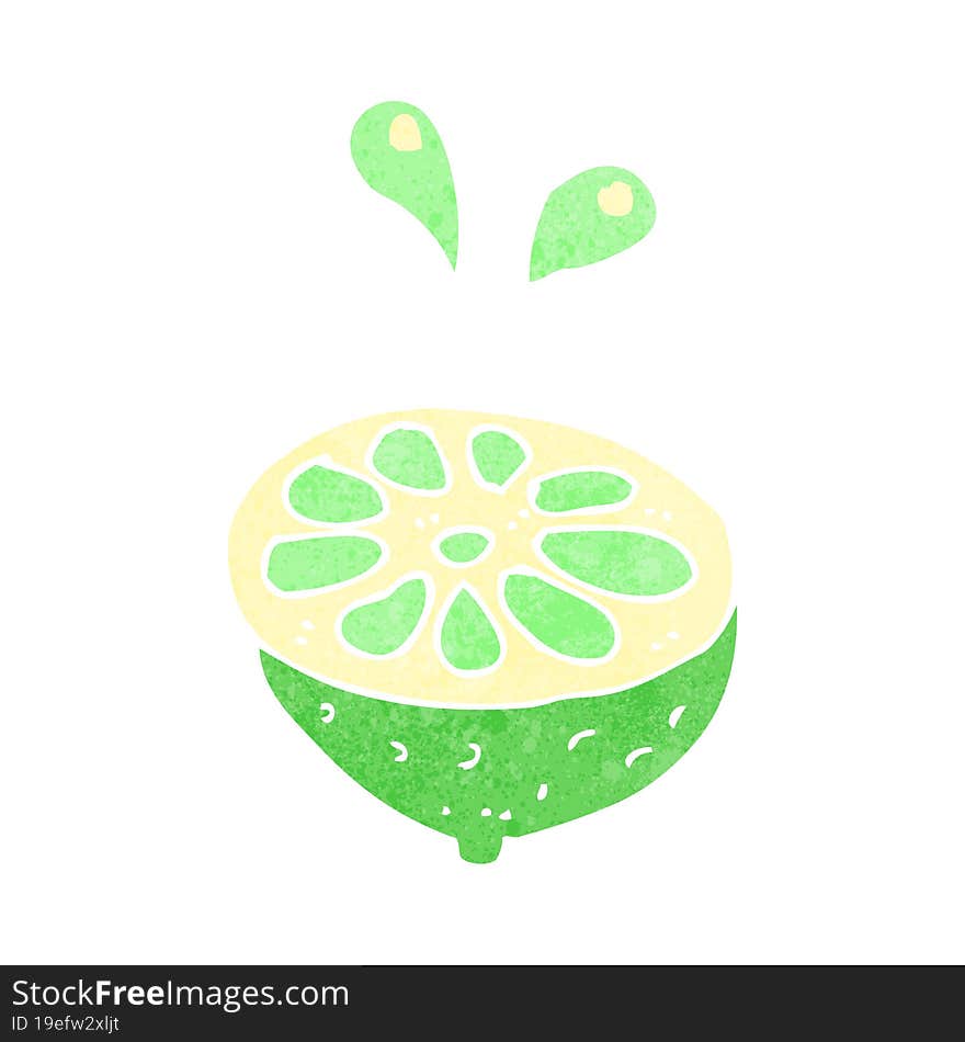 cartoon fresh lime