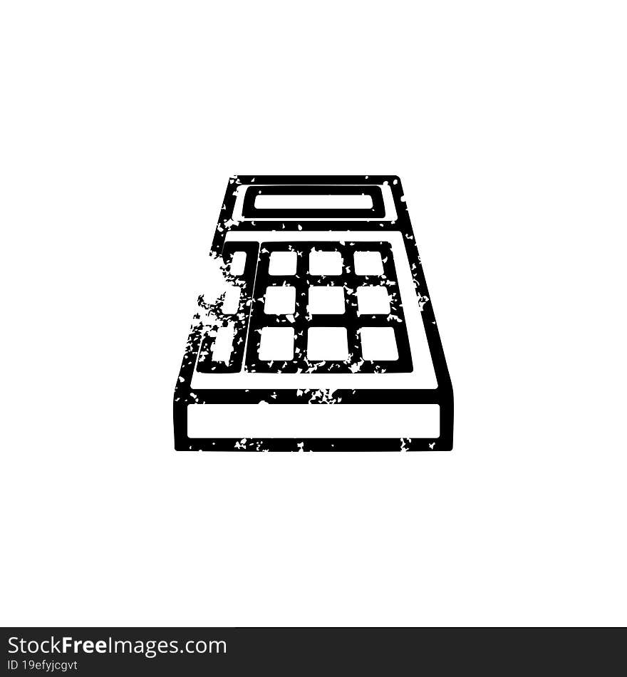 math calculator distressed icon