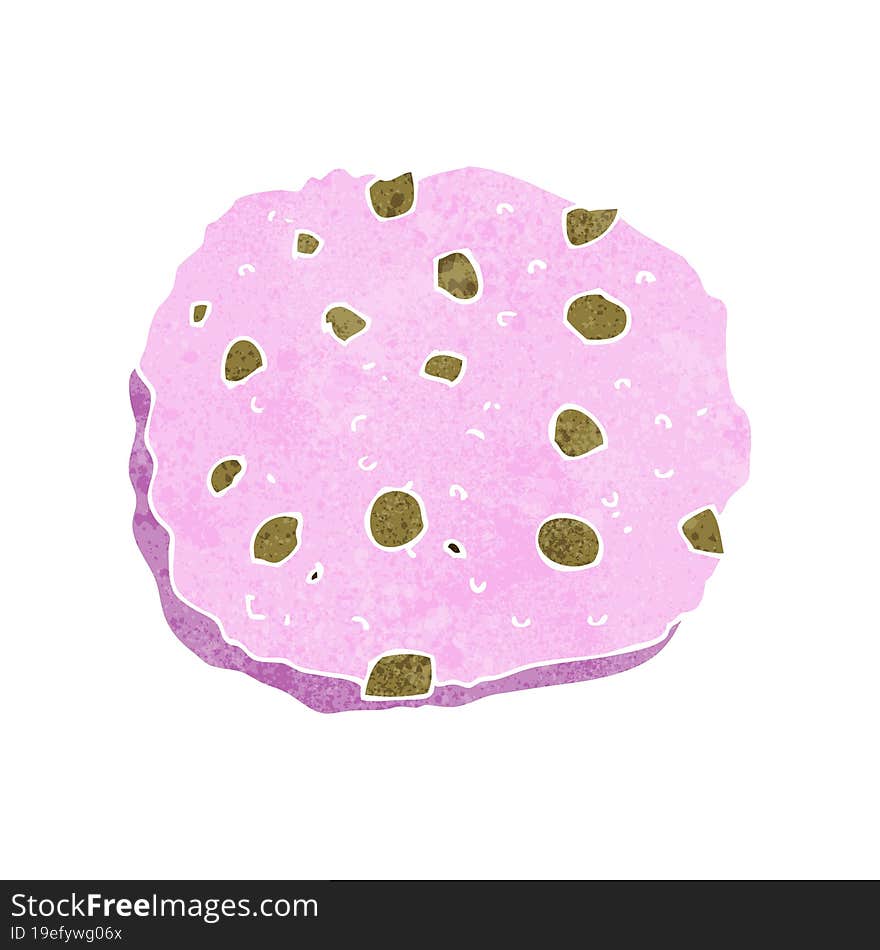 pink cookie cartoon