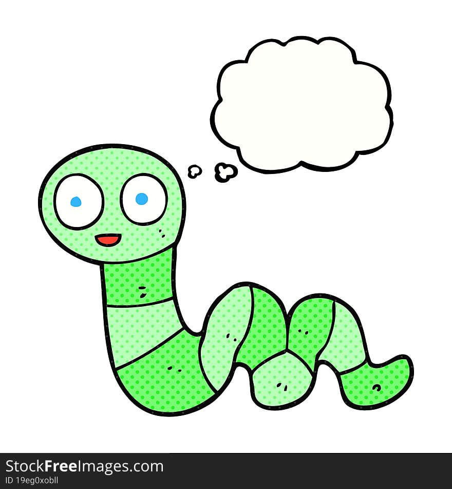 thought bubble cartoon snake