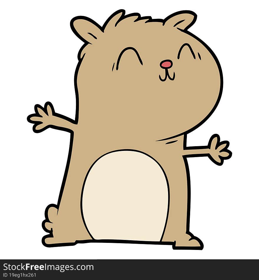 cartoon gerbil. cartoon gerbil